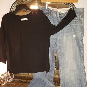 Sweater & Boyfriend Jeans